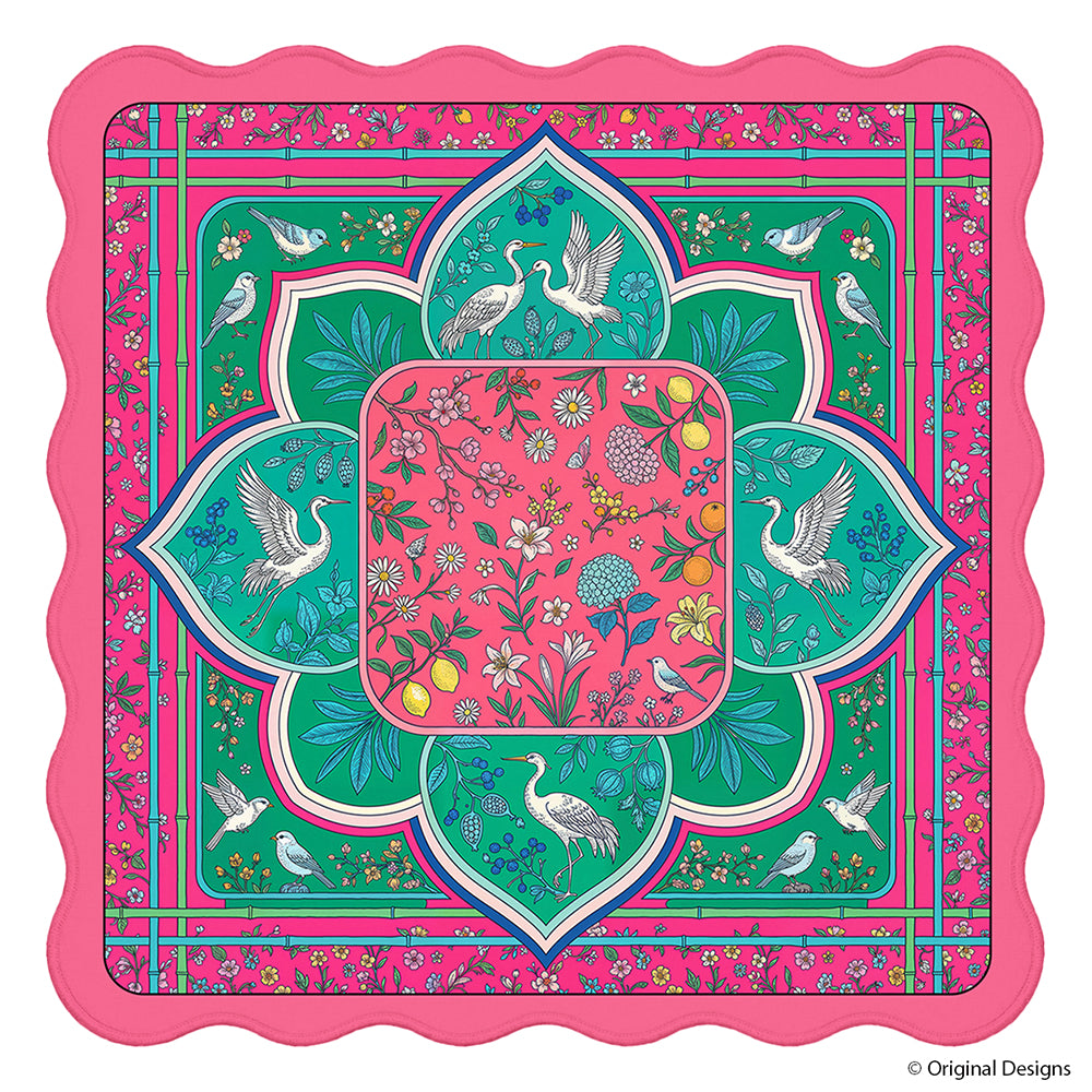 Scalloped Mahjong Mat