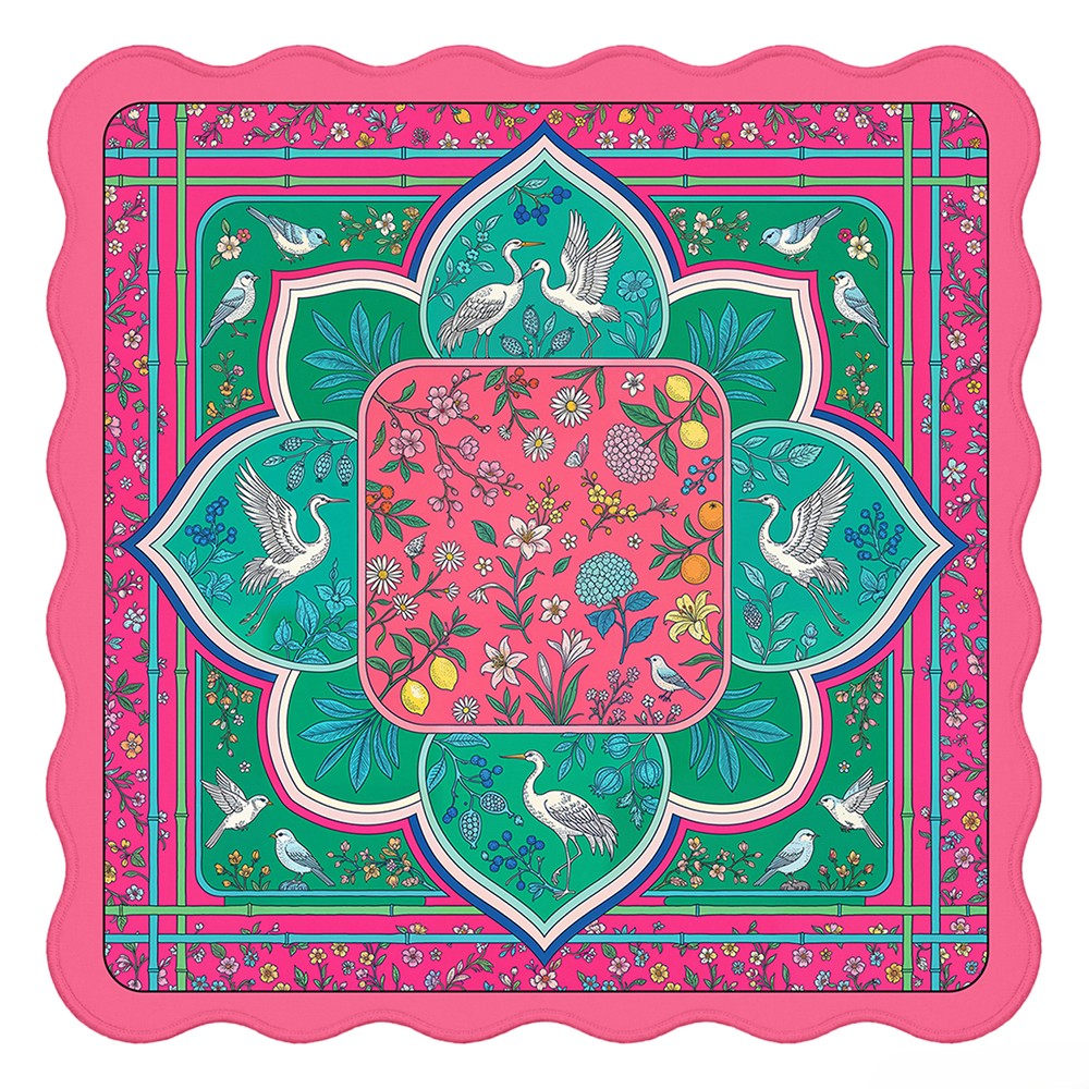 Scalloped Mahjong Mat