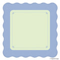 scalloped edge mahjong mat
