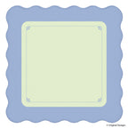 scalloped edge mahjong mat