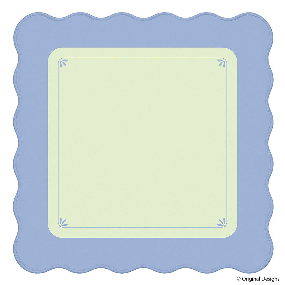 scalloped edge mahjong mat