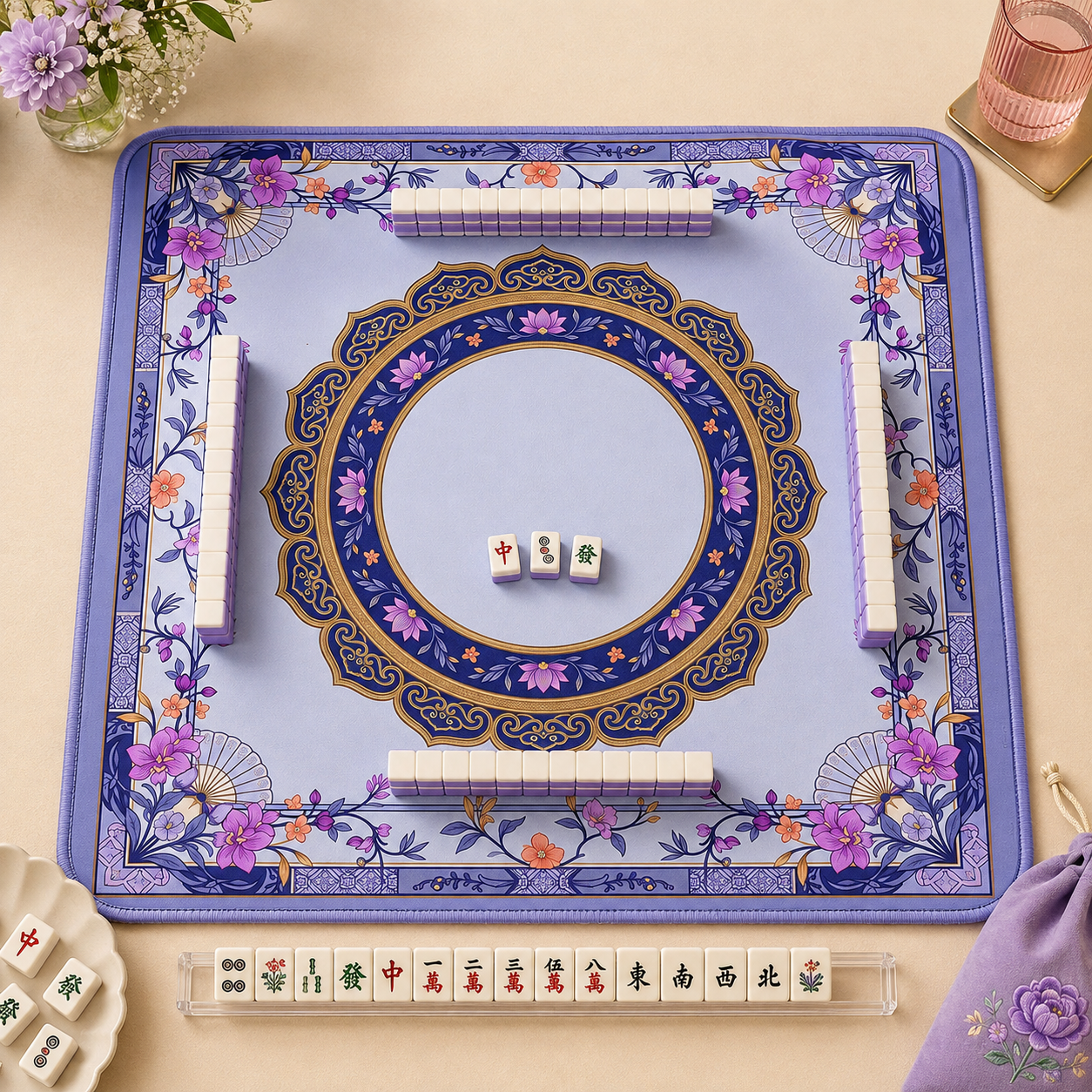 mahjong table mats with edges