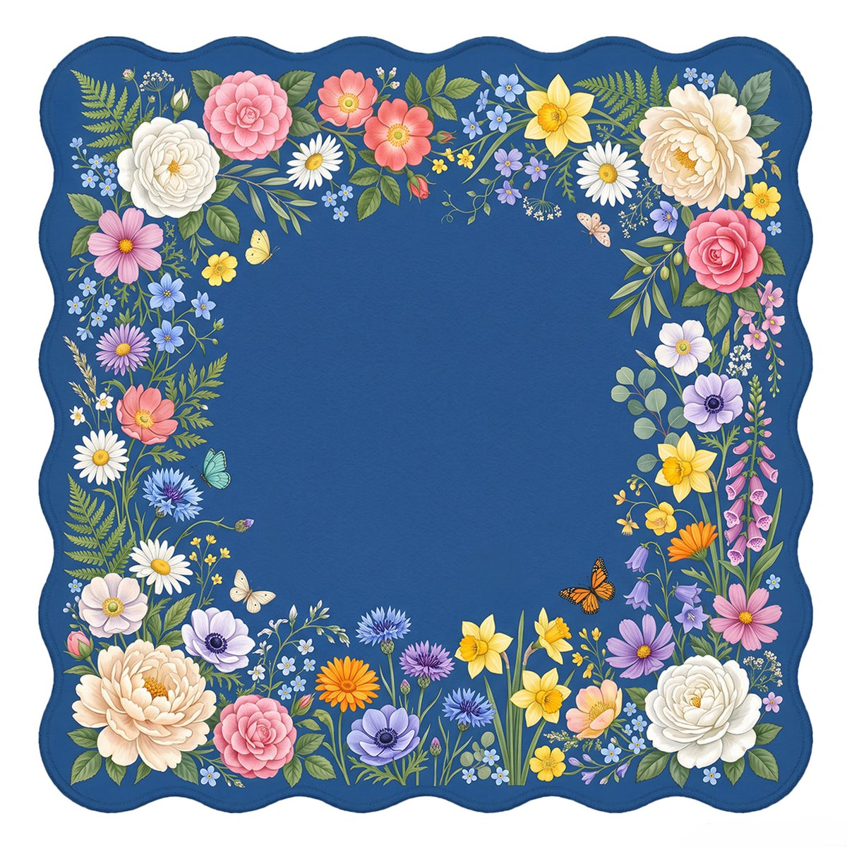 Midnight Garden — Scalloped Mat