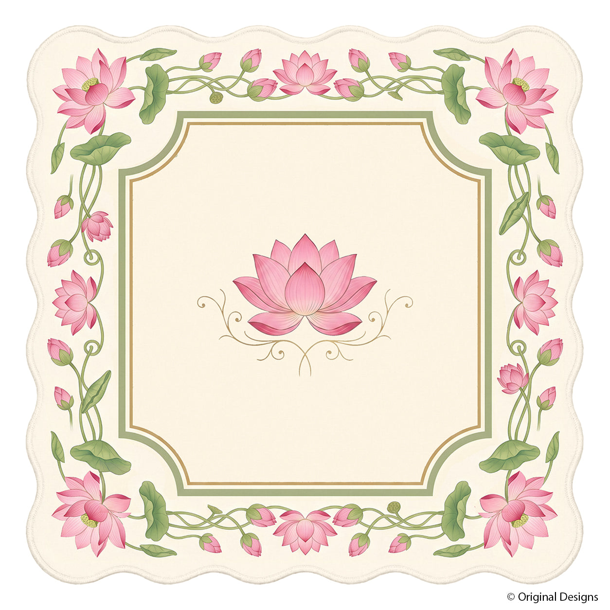 curved edge mahjong mat