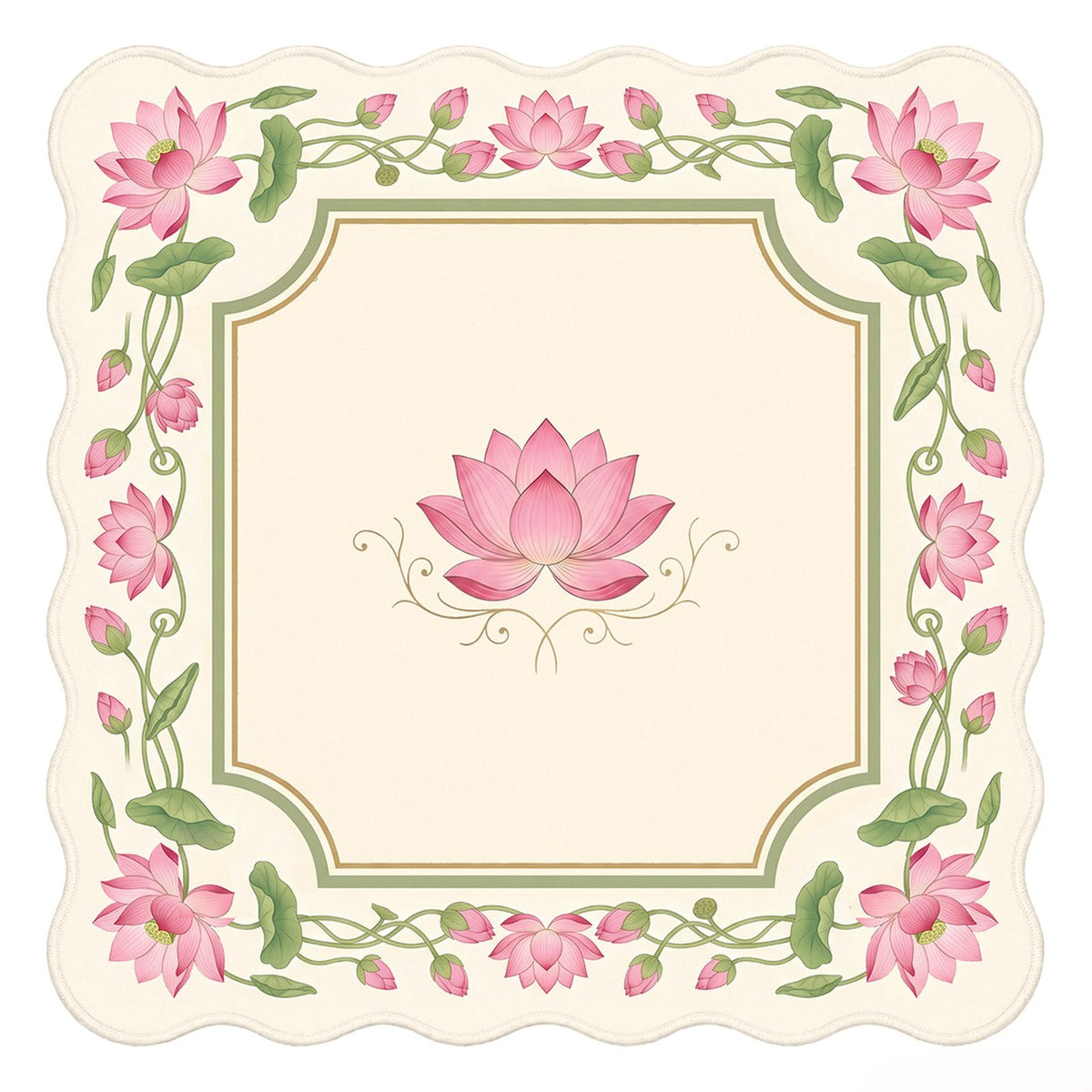 curved edge mahjong mat