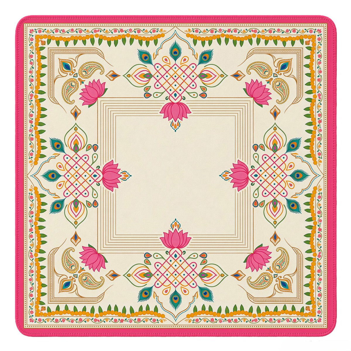 indian theme mahjong mat